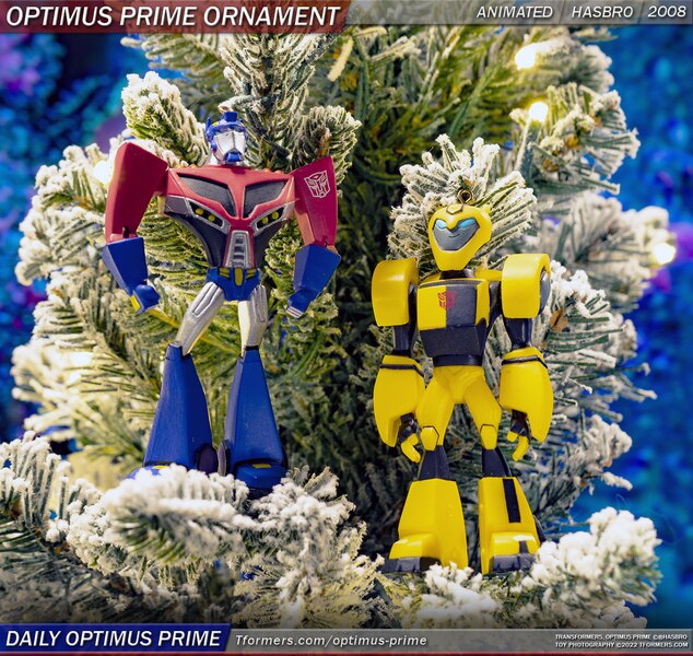 Daily Prime   Animated Optimus Prime & Bumblebee Ornaments (1 of 1)